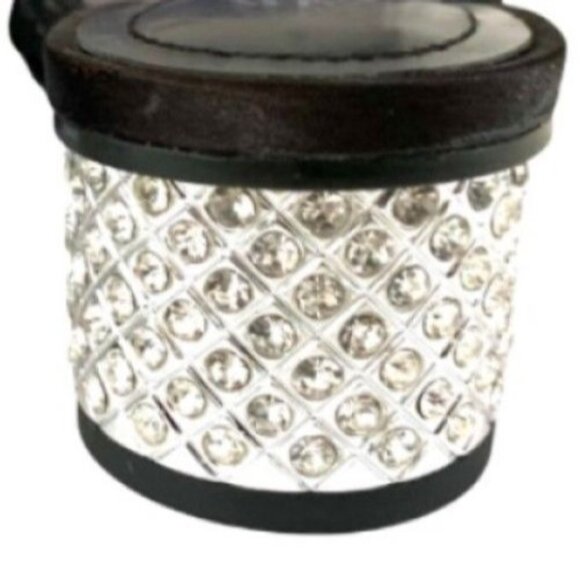 Zara Kitten Rhinestone Heel Black Strappy Knot Sandals 7.5 Wedding Cruise Resort - Picture 6 of 9